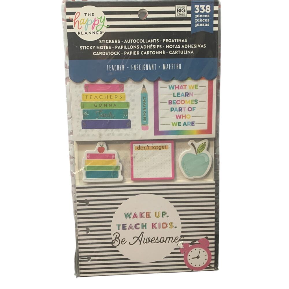 NIP MAMBI The Happy Planner stickers cardstock sticky notes PLMP-23 338 pieces
